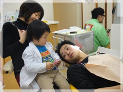 子供たちの歯科体験